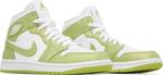 Кроссовки Wmns Air Jordan 1 Mid SE Green Python, белый - фото 8