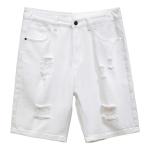 Джинсовые шорты унисекс FUERZA, белый - фото