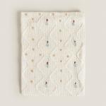 Плед Zara Floral Crochet, белый - фото