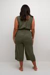 Комбинезон KAFFE CURVE Jumpsuit Isma, хаки - фото 4
