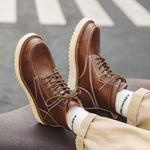 MODENGPAN Черные короткие ботинки мартин, цвет Black - фото 7