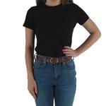 Женский ремень с пряжкой Ctm под крокодила CTM, черный - фото 3