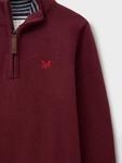 Детский хлопковый джемпер с молнией Crew Clothing, Mid Red - фото 2