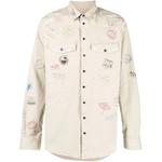 DSQUARED 2 Рубашка Dsquared2 с принтом логотипа и пуговицами - фото