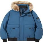 Пуховик унисекс синий The North Face, синий - фото