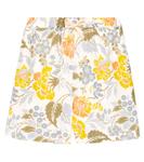 Шорты из льна и хлопка с цветочным принтом Gianni The New Society, разноцветный - фото
