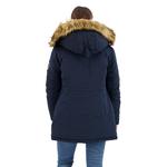 Парка Superdry Everest Faux Fur, синий - фото 2