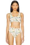 Бикини верх Madison Beach Riot, buttercream bloom - фото