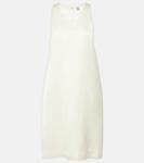 Сатиновое мини-платье Toteme, Ecru - фото