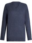 ETRO кашемировый свитер с v-образным вырезом, синий - фото