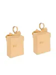 Серьги с мотивом подарочной коробки Moschino, золотистый - фото 2