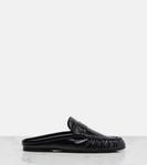 Кожаные мюли Le Loafer Saint Laurent, черный - фото 4