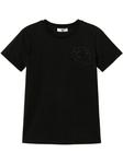 Футболка с вышивкой TWINSET, черный - фото