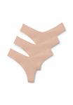 Трусы Tezenis 3 PACK MIT HOHEM BEINAUSSCHNITT, Nude - фото