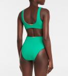 Плавки-бикини Della с вырезом Alexandra Miro, Emerald - фото 3
