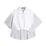 ELLE Рубашка Women's Stripes Lapel Moderate - фото