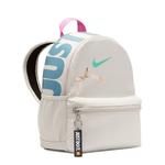 Nike Amber Fabric Backpack Regular Kids' Gray White, Зеленая этикетка - фото 4