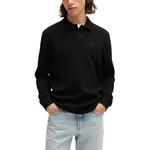 Босс поло с длинными рукавами HUGO BOSS, черный - фото 4
