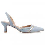 Туфли-Лодочки Nellia с открытой пяткой Journee, синий - фото 3