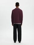 SELECTED Свитер в винном красном - фото 3