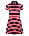 Детское поло-платье Varsity Stripe для девочек 7-16 лет Tommy Hilfiger, розовый - фото
