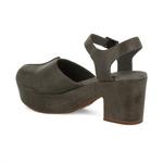 Женские клоги Gabrielle на платформе с каблуком в оливковом цвете CHOCOLAT BLU - фото 3