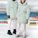 Пуховик унисекс аква-синий Canada Goose - фото 4