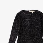 Женское черное платье с длинными рукавами MICHAEL KORS - фото 3