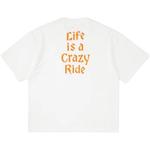 Футболка унисекс MADNESS, бело-оранжевая - фото 6