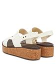 Сандалии Brooklyn Cork Low Wedge 211144 Crocs, бежевый - фото 3