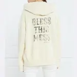 Уплотненная толстовка стандартного кроя Pinko, бежевый - фото 3