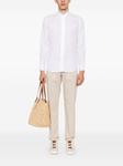 Eleventy льняная рубашка, белый - фото 2