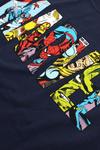Хлопковая футболка с логотипом Marvel, синий - фото 3
