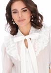 Блуза faina Button-down blouse, White - фото 4
