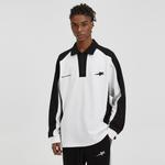 Футболка поло унисекс RASS, черно-белая - фото 7