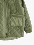 Детская стёганая куртка с капюшоном Lindex, Dark Khaki - фото 6