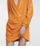 Мини-платье с пайетками Halpern, Saffron - фото 4