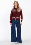 Кардиган DreiMaster Cardigan, Wine Red Offwhite/Dark Red - фото 2