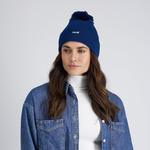 Женская шапка-бини Levi's с манжетами и помпоном, Teal - фото 6