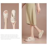 Шлепанцы женские Boerdiqi, бежевый - фото 10