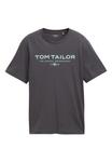 Футболка с принтом KURZARMSHIRT TOM TAILOR, антрацит - фото 5