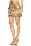 Юбка с бисерной бахромой Coco Zimmermann, leopard - фото 3