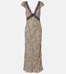 Вышитое миди-платье Iggy Rixo, Sun Leo Tan - фото