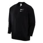 Толстовка Nike swoosh shadow printed sweatshirt 'Black', черный - фото