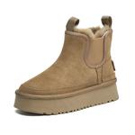 Зимние сапоги SNOWELF, 12 см, женские, верблюжий цвет, скрытая платформа - фото 10