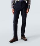 Хлопковые чиносы Etro, Dark Blue - фото 3