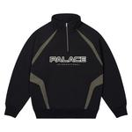 Толстовка Palace International 1/4 Zip, Black - фото