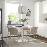 Стул с мягкой обивкой, Тонеруд темно-бежевый KRYLBO IKEA - фото 2