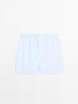 Боксеры с принтом Micro-Check Massimo Dutti, Sky Blue - фото