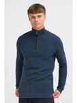 Пуловер INDICODE Troyer, темно-синий - фото